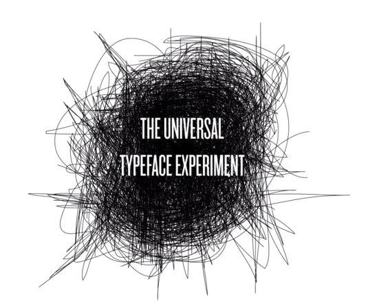 Universal Typeface project by BiC