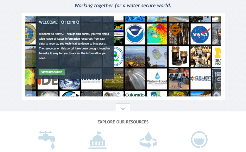 Фрагмент сайта H2infO