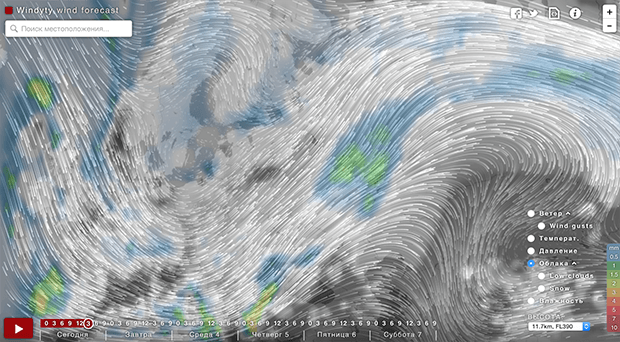 Изображение: Windty