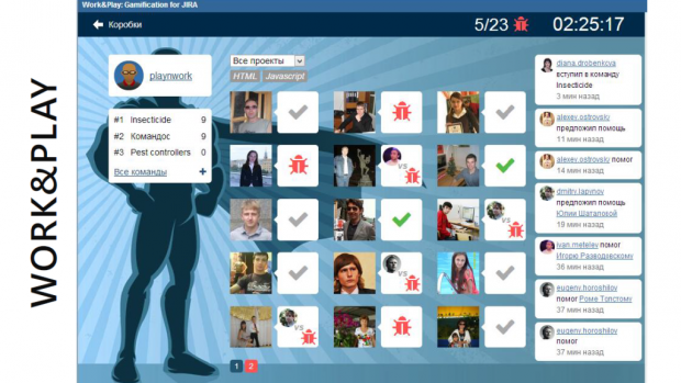 Скриншот внутренней системы работы в "Одноклассниках" Слайд с презентации Ильи Курылёва