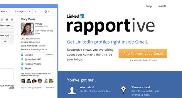 Изображение: rapportive.com