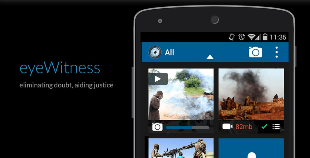 eyeWitness для Android – мобильное приложение для правозащитников.