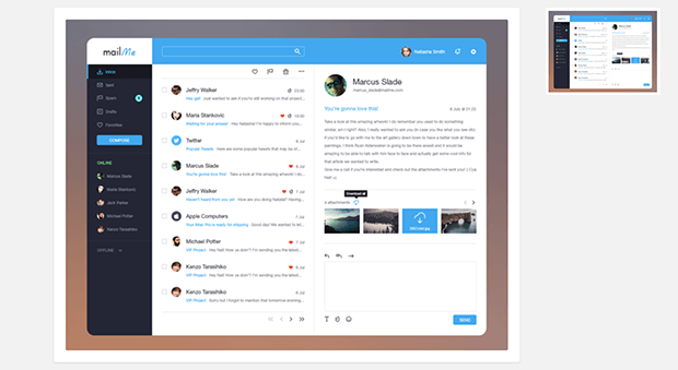 Шаблон для создания email-клиента