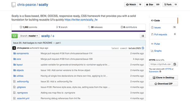 Scally: CSS-фреймворк на Sass