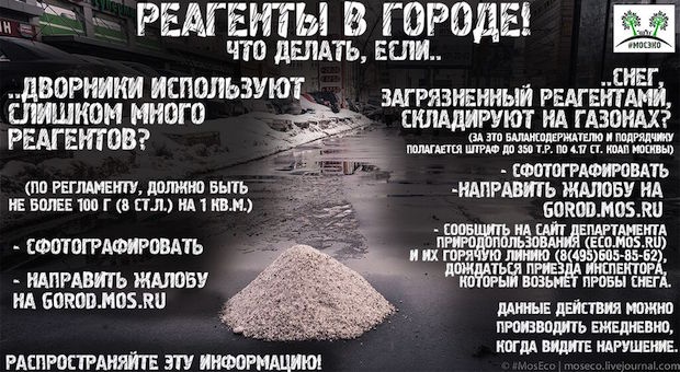 московские регламенты уборки листьев и использования реагентов