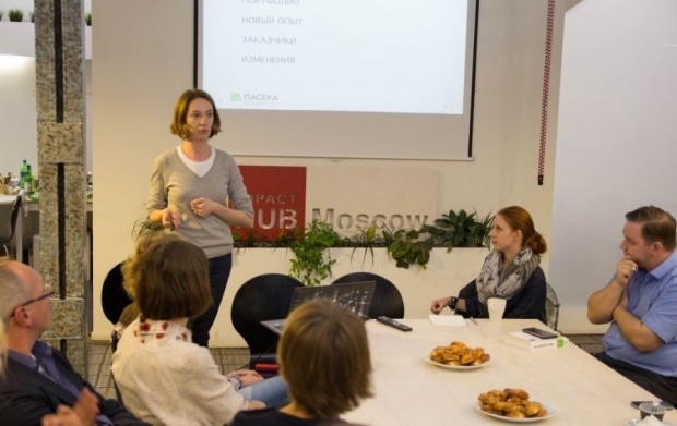 Анастасия Гулявина, со-основатель Impact Hub Moscow и руководитель новой программы "Пасека"от "Теплицы". Фото: Фёдор Корниенко.