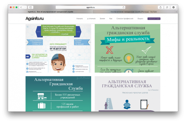 Фрагмент сайта Agsinfo.