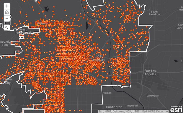 Картография домашнего насилия в Лос Анджелесе