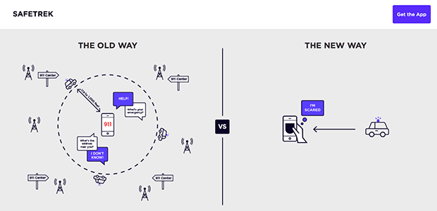 SafeTrek. Изображение: safetrekapp.com