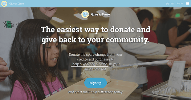 Give A Dime. Изображение: giveadime.org