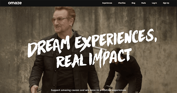 Omaze. Изображение: omaze.com