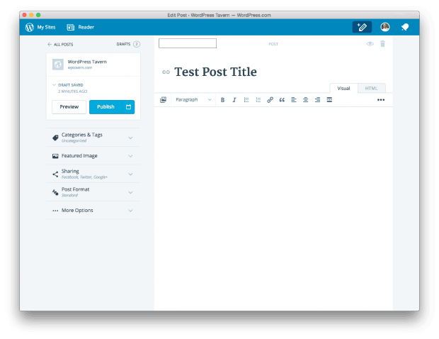 десктоп-приложение для управления сайтами на WordPress.com