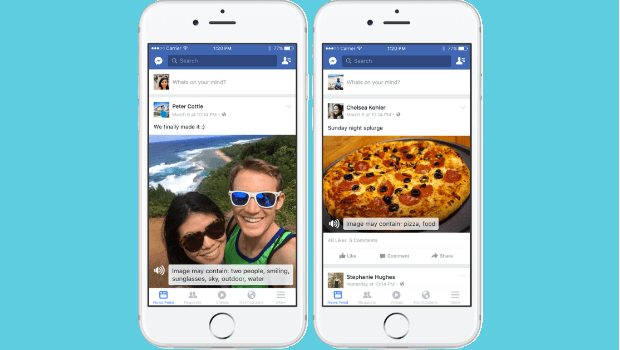 Facebook начал использовать искусственный интеллект для добавления описаний к фотографиям для слепых и слабовидящих пользователей