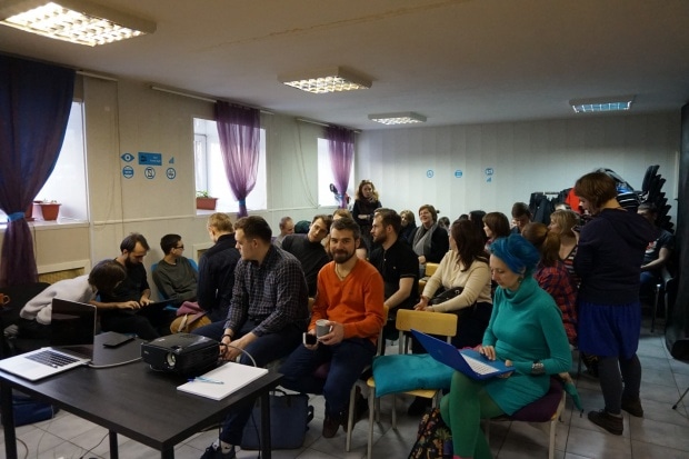 Участники митапа. Фото: Анастасия Дмитриева.