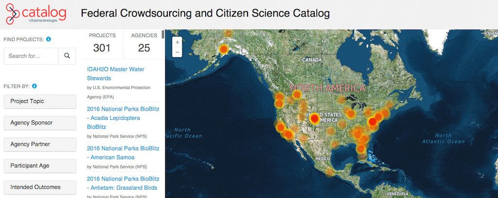 На портале содержится информация о нескольких сотнях проектов, которые связаны с работой министерств. Фото: фрагмент главной страницы проекта Ccsinventory.