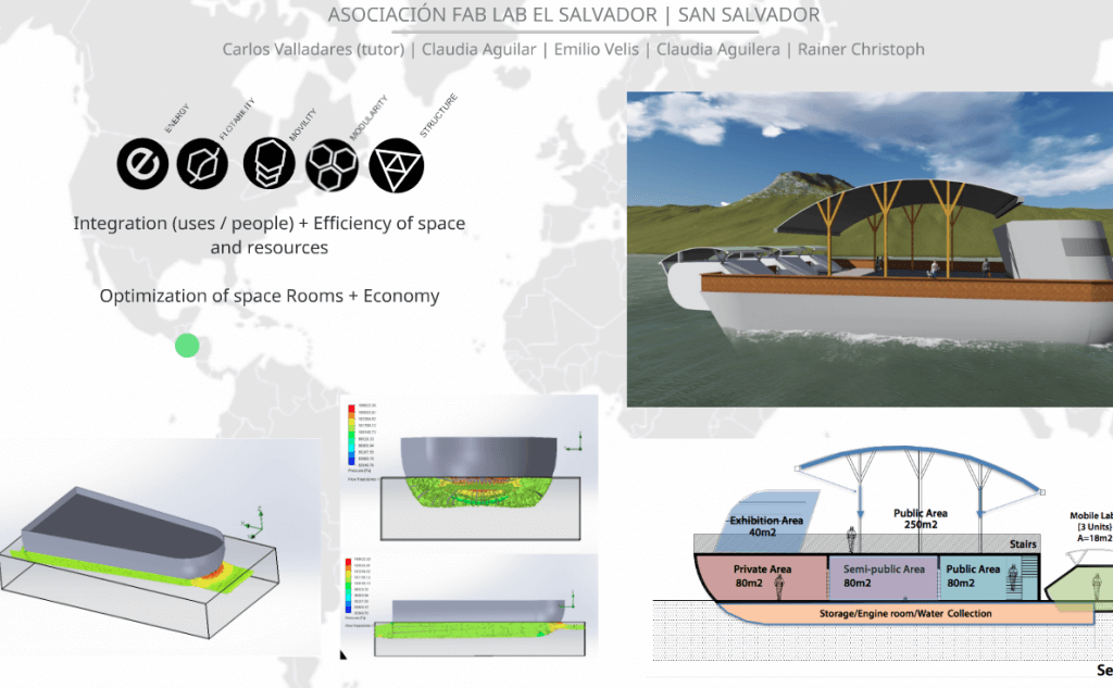 Полностью проект должен запуститься в 2017 году, в планах организаторов - десяток плавающих по Амазонке фаблабов. Фото: презентация проекта Floating Fab Lab.