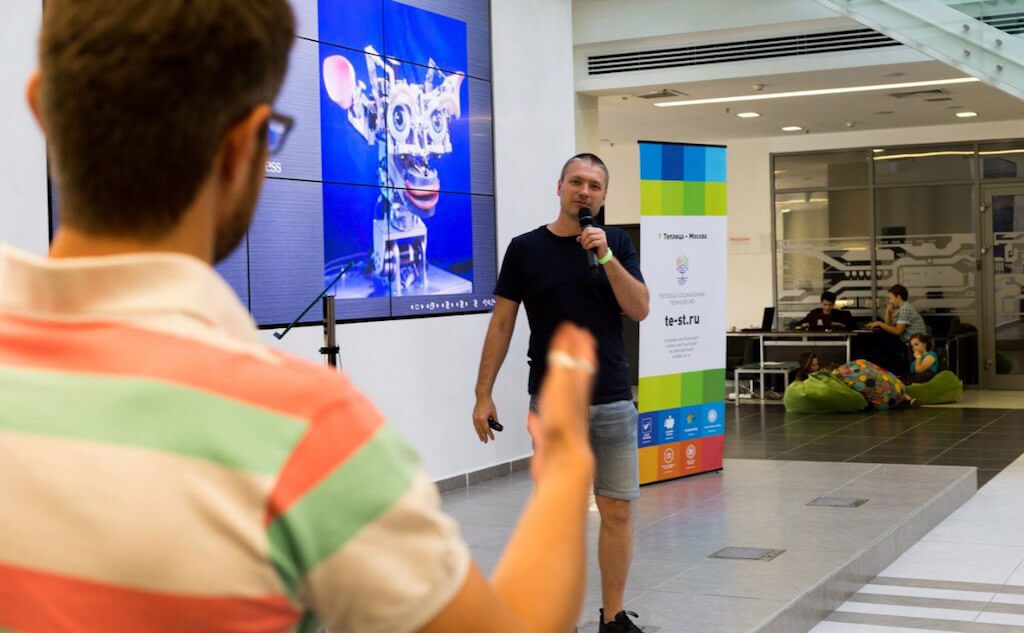 Максим Таланов cпециалист в области машинных эмоций и машинного сознания, так же заведующий кафедрой Интеллектуальной Робототехники ИТИС КФУ. Фото: Олег Гант.