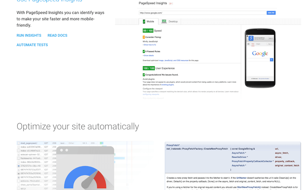 Сервис PageSpeed Insights проверяет, с какой скоростью загружается сайт, и дает советы для исправления ошибок. На фото: итоги тестирования на скорость загрузки сайта Теплицы. Изображение: скриншот с сайта developers.google.com