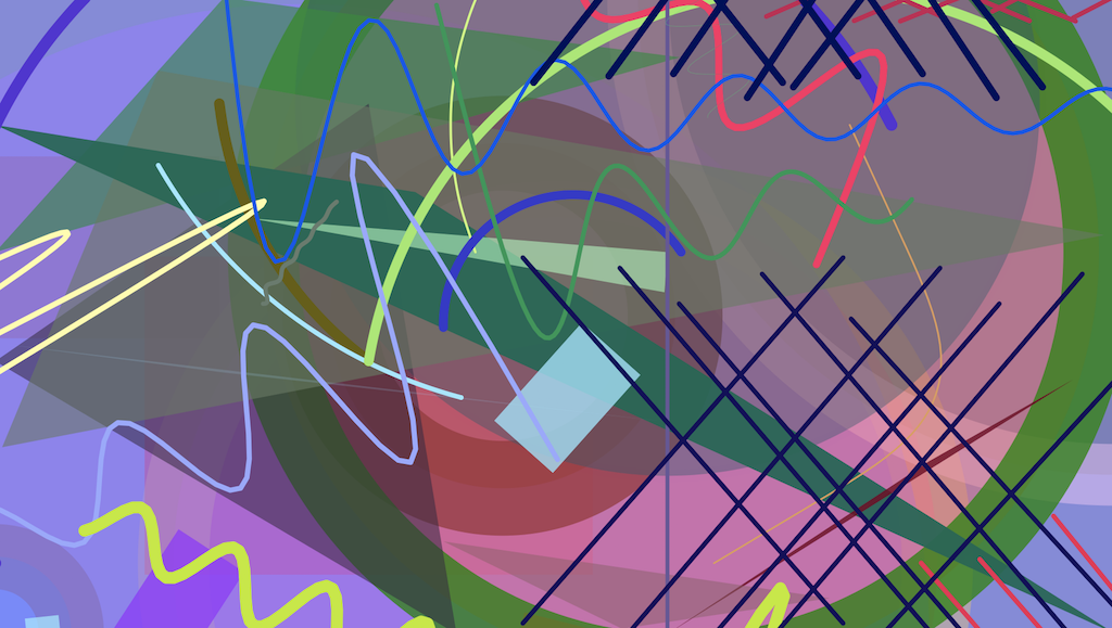 Так выглядит график оценок сайтов НКО с помощью te-st.org, если бы его нарисовал Кандинский.