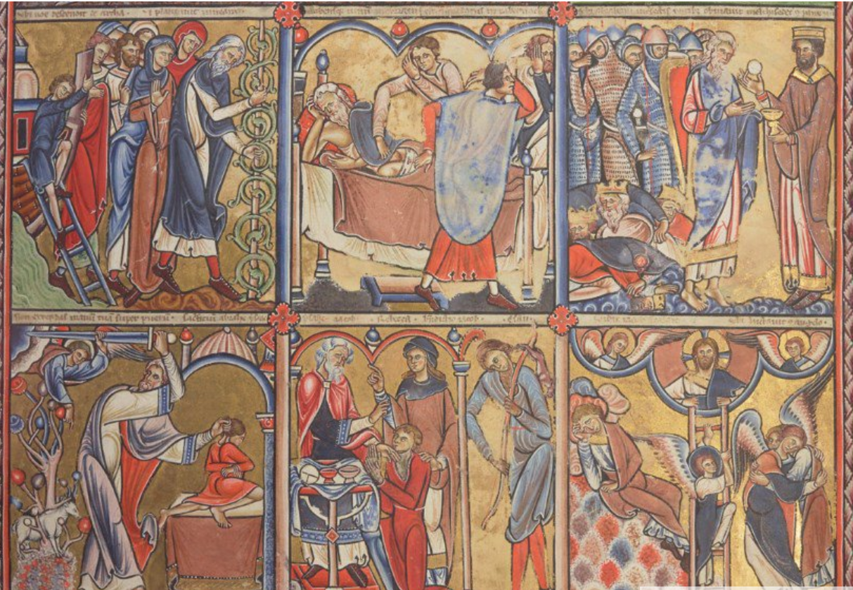 Фрагмент страницы Большой Кентерберийской псалтыри. Изображение: polit.ru