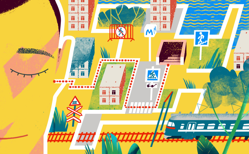 Школьники хотят добиться доступности для незрячих любых сервисов, в первую очередь – социальных сетей. Иллюстрация: Наташа Ямщикова