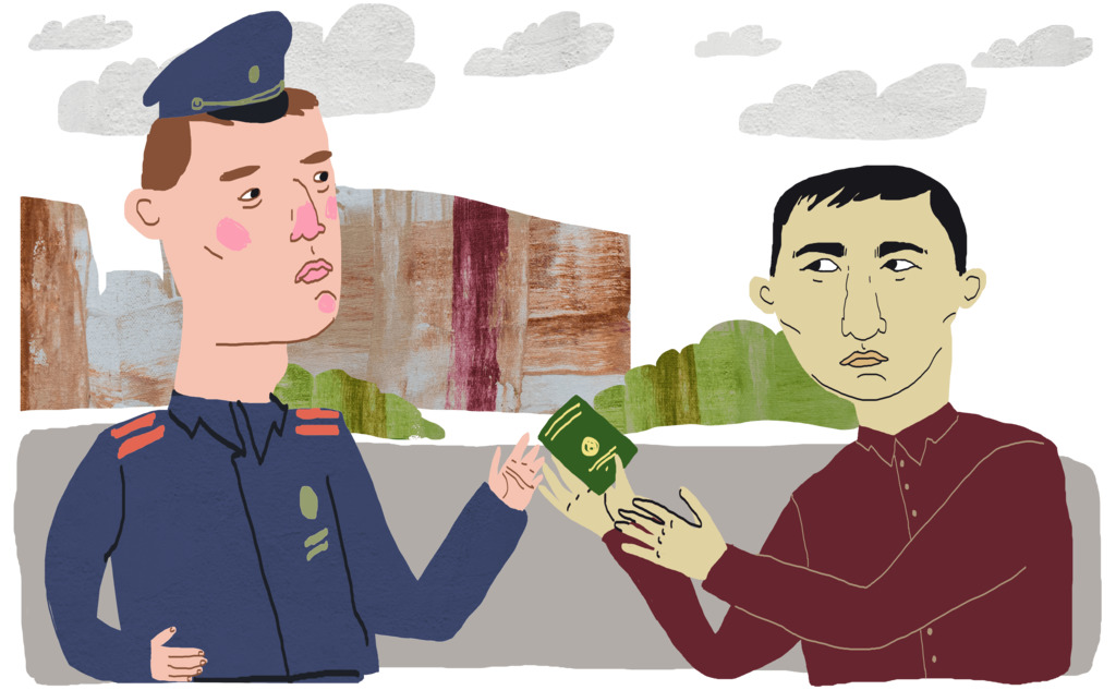 Участники игры пробуют получить удостоверение беженца на территории РФ. Фото предоставлено авторами проекта.