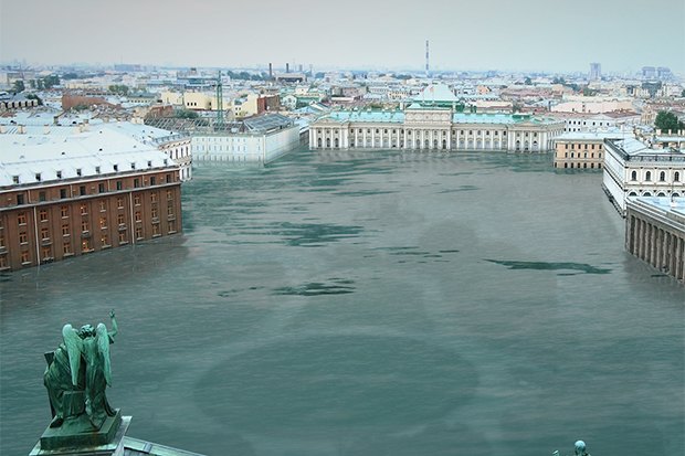 Гринпис "состарил" фото известных мест. Фото: Гринпис.