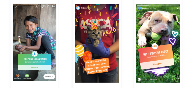 Стикеры для сбора пожертвований. Фото с сайта charitydigitalnews.