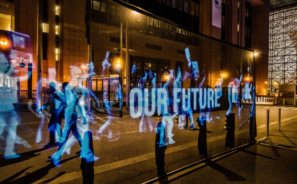 Акция в Брюсселе. Фото: Tim Driven / Greenpeace.