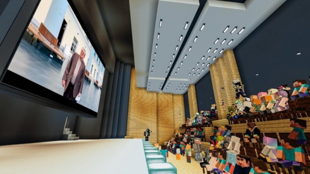 Изображение: Открытие корпуса ВШЭ в Minecraft