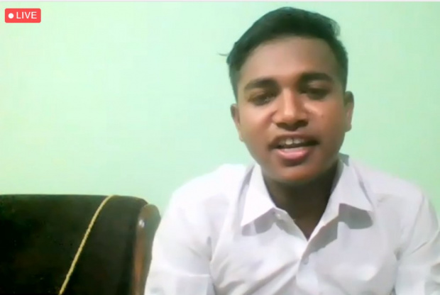 Рагвендра Ядав, TeachForAll, на конференции RightsCon.