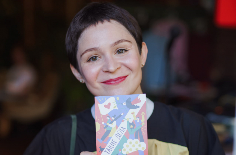 Надежда Янкелевич на дне рождении портала «Такие дела». Фото Антона Мишакова.