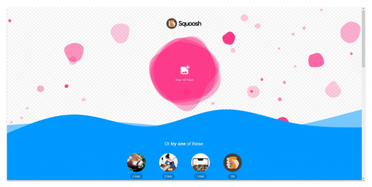 Изображение: скриншот главной страницы squoosh.app